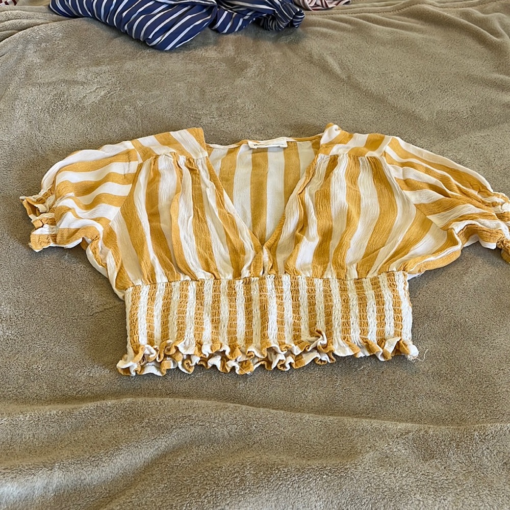 Victoria +Sophia crop top